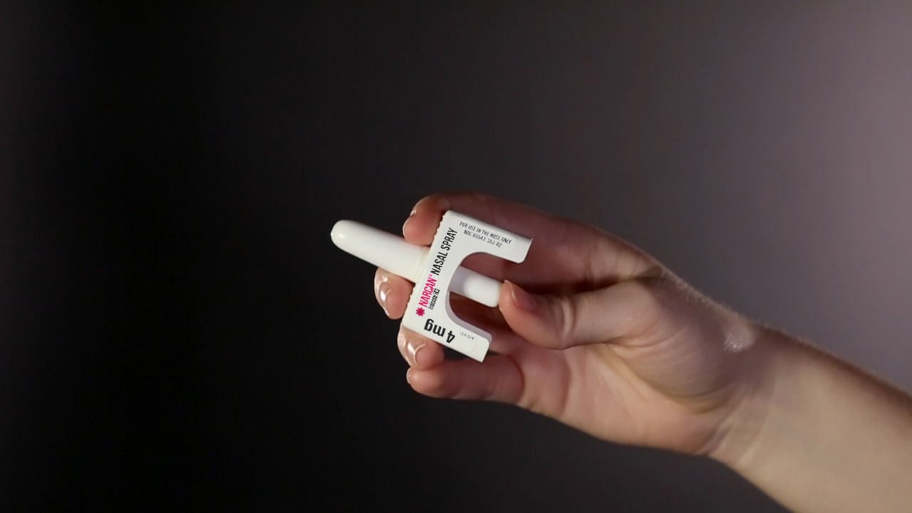 Naloxone opioid overdose treatment Narcan nasal spray photo