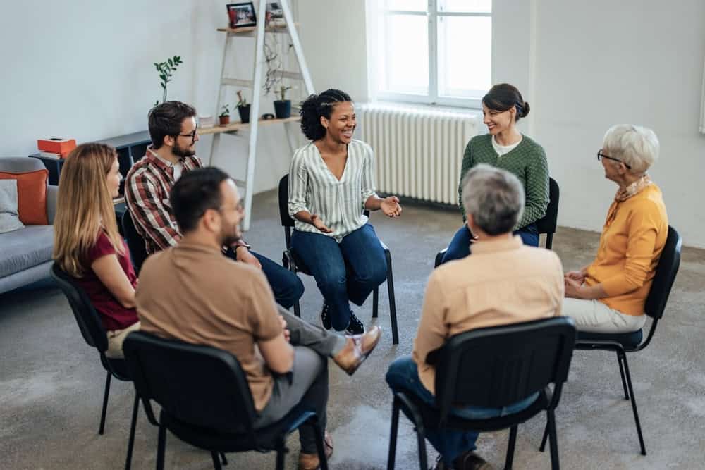 Group therapy session after alcohol rehab in Anaheim CA