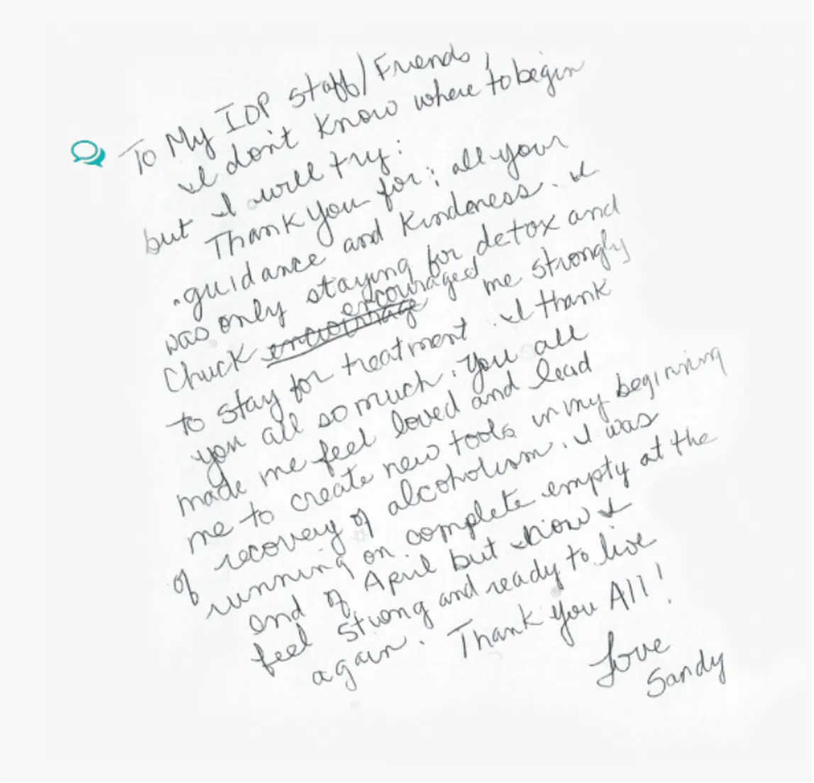 hand written note 1