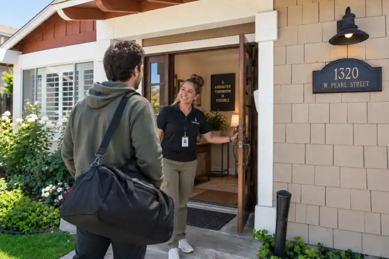 Man welcomed into treatment through rehab scholarships in Orange County, CA