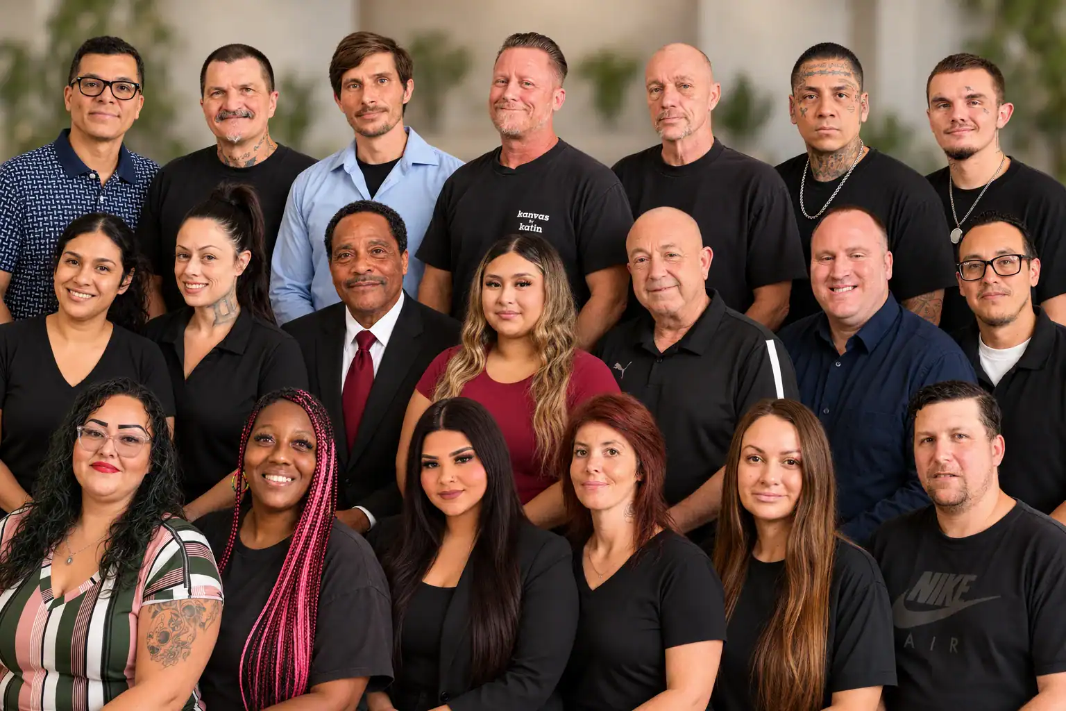 support staff group photo